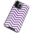 Purple Chevron iPhone 14 Pro Clear Case