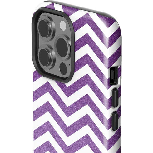 Purple Chevron iPhone 15 Pro Impact Case