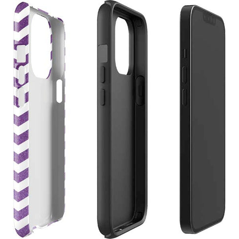 Purple Chevron iPhone 15 Pro Impact Case