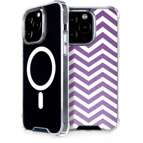 Purple Chevron iPhone 15 Pro MagSafe Case