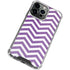 Purple Chevron iPhone 14 Pro Max Clear Case