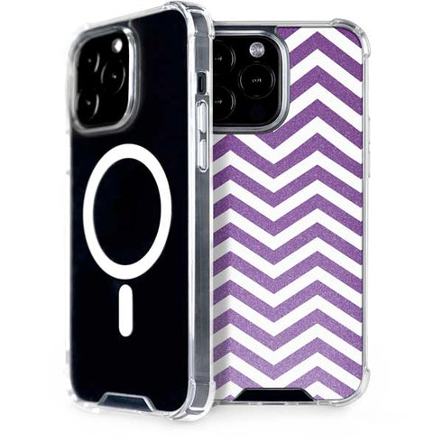 Purple Chevron iPhone 15 Pro Max MagSafe Case