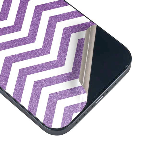 Purple Chevron iPhone 15 Skin
