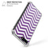 Purple Chevron iPhone 7/8 Plus Clear Case