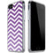 Purple Chevron iPhone SE (2nd & 3rd Gen) Clear Case