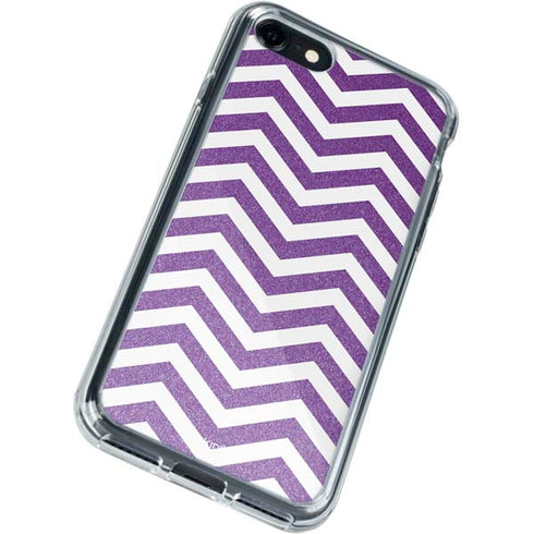 Purple Chevron iPhone SE (2nd & 3rd Gen) Clear Case