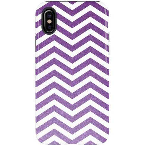 Purple Chevron iPhone X Pro Case