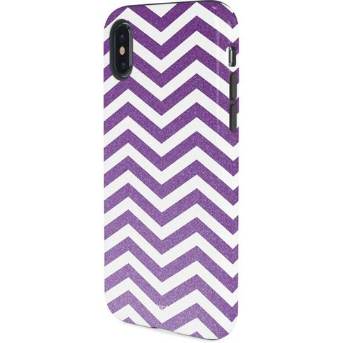 Purple Chevron iPhone X Pro Case