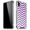 Purple Chevron iPhone XR Clear Case