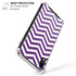Purple Chevron iPhone XR Clear Case