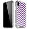 Purple Chevron iPhone XS Max Clear Case