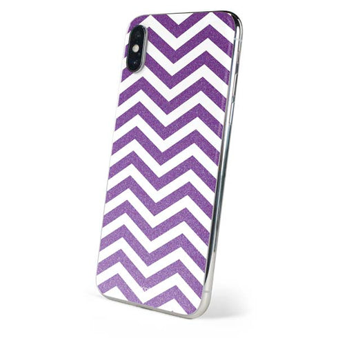 Purple Chevron iPhone XS Skin