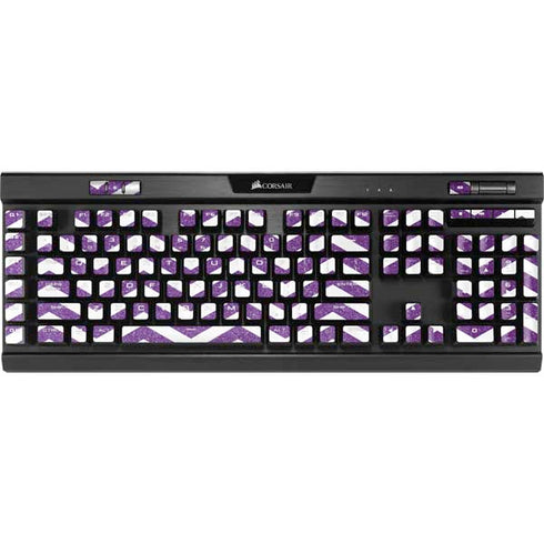 Purple Chevron K95 RGB PLATINUM Mechanical Gaming Keyboard Skin