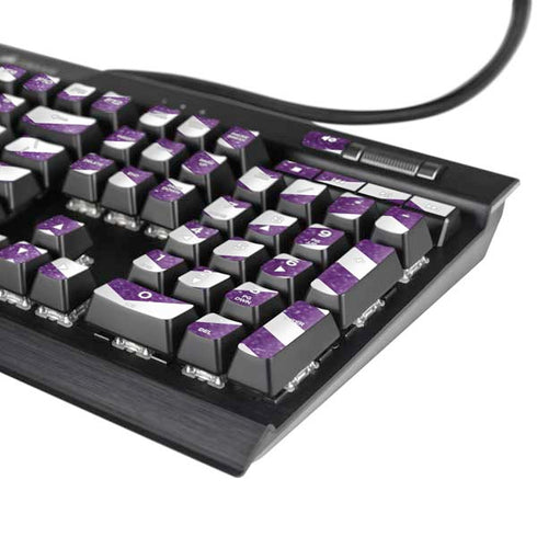 Purple Chevron K95 RGB PLATINUM Mechanical Gaming Keyboard Skin