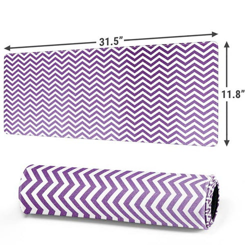 Purple Chevron Gaming Mouse Pad