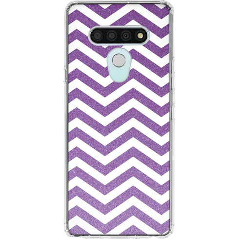 Purple Chevron LG Stylo 6 Clear Case