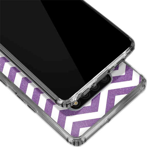Purple Chevron LG Stylo 6 Clear Case