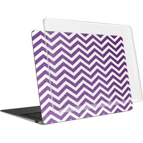 Purple Chevron MacBook Air 13in M1 (2021) Case plus Skin