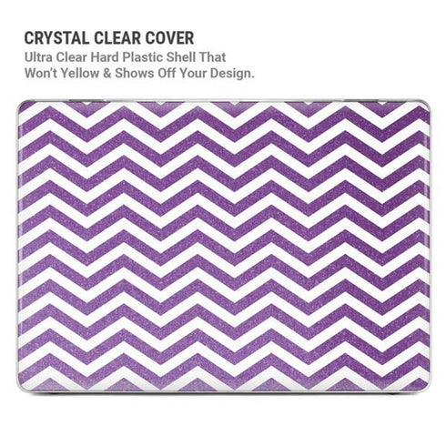 Purple Chevron MacBook Air 15in (2023-2025) Case plus Skin