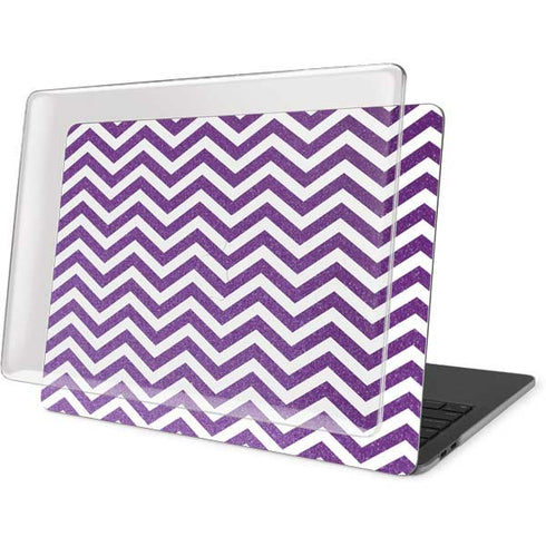 Purple Chevron MacBook Pro 16in (2019-20) Case plus Skin