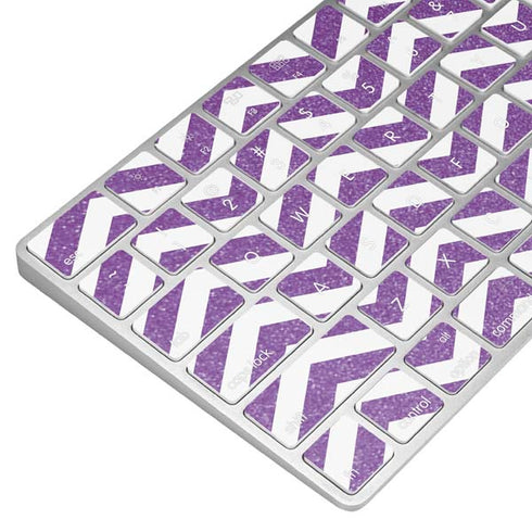 Purple Chevron Magic Keyboard Skin