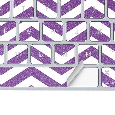 Purple Chevron Magic Keyboard Skin
