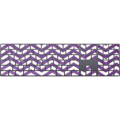 Purple Chevron Magic Keyboard with Numeric Keypad Skin