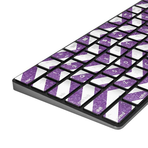 Purple Chevron Magic Keyboard with Numeric Keypad Skin