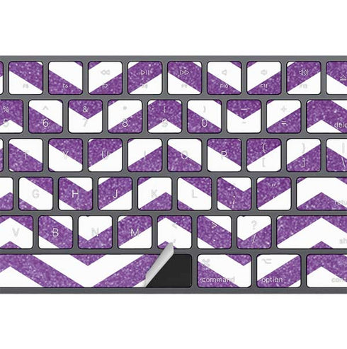 Purple Chevron Magic Keyboard with Numeric Keypad Skin