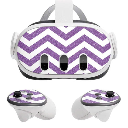 Purple Chevron Meta Quest 3 Skin