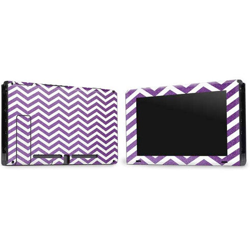 Purple Chevron Nintendo Switch Bundle Skin