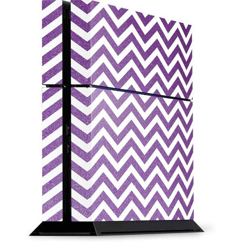 Purple Chevron PS4 Console Skin
