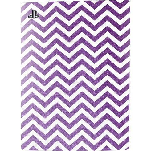 Purple Chevron PS5 Digital Edition Bundle Skin