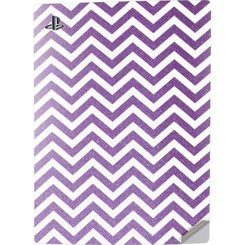 Purple Chevron PS5 Digital Edition Console Skin