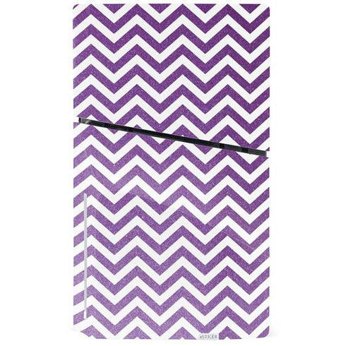 Purple Chevron PS5 Slim Disk Bundle Skin
