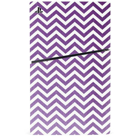 Purple Chevron PS5 Slim Disk Console Skin