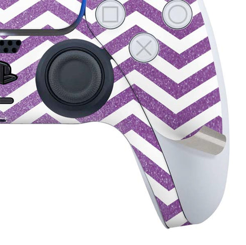 Purple Chevron PS5 Slim Digital Edition Bundle Skin