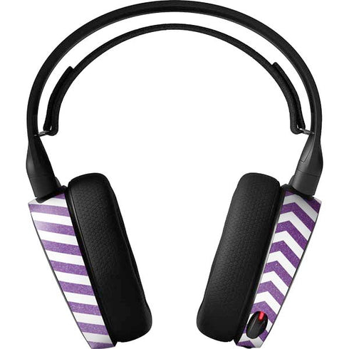 Purple Chevron SteelSeries Arctis 3 Skin