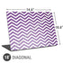 Purple Chevron Universal Laptop 18in (14.6 x 10.6in) Skin