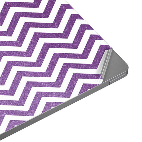 Purple Chevron Universal Laptop 18in (14.6 x 10.6in) Skin