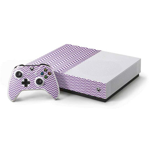 Purple Chevron Xbox One S All-Digital Edition Bundle Skin