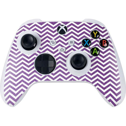 Purple Chevron Xbox Series S Controller Skin