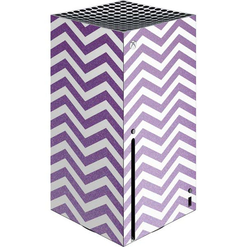 Purple Chevron Xbox Series X Console Skin