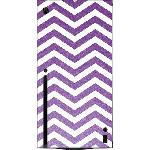 Purple Chevron Xbox Series X Console Skin