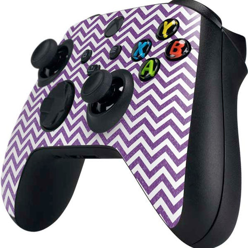 Purple Chevron Xbox Series X Controller Skin