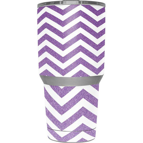 Purple Chevron Yeti 30oz Rambler Tumbler Skin
