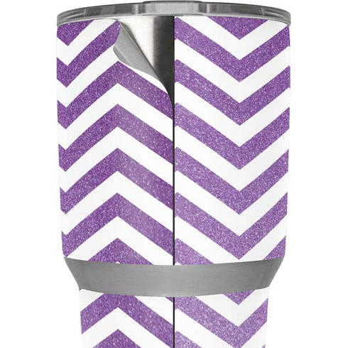 Purple Chevron Yeti 30oz Rambler Tumbler Skin