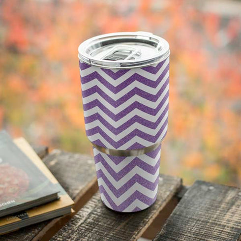 Purple Chevron Yeti 30oz Rambler Tumbler Skin