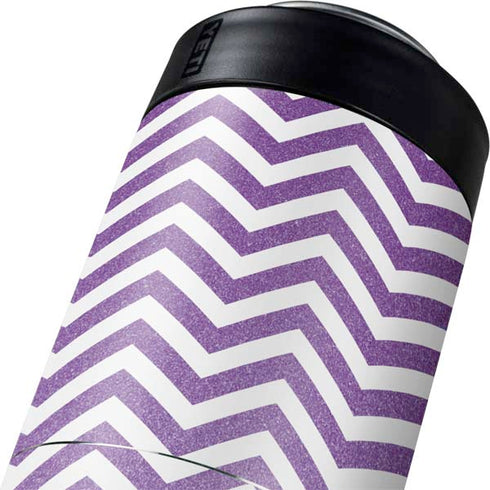Purple Chevron Yeti Colster Can Insulator Skin