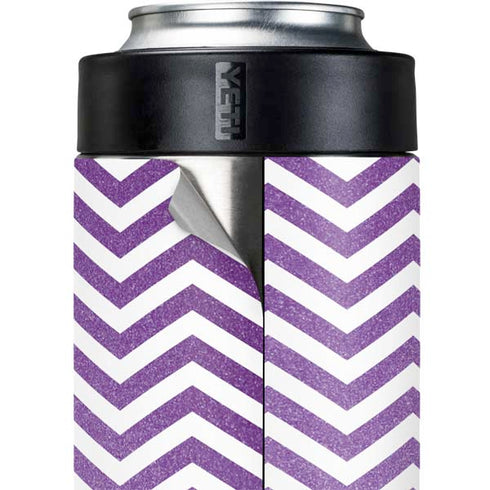 Purple Chevron Yeti Colster Can Insulator Skin